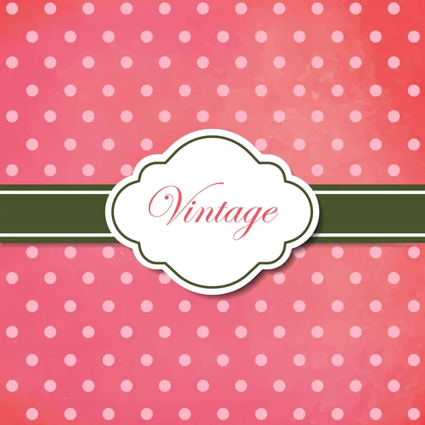 Moldura Estilo Vintage Aquarela Rosa Ilustração Vetorial — Vetor de Stock