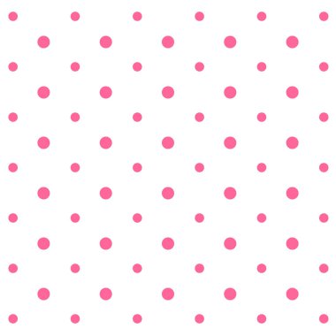 Beyaz arkaplanda pembe noktalar, vektör illüstrasyonu.