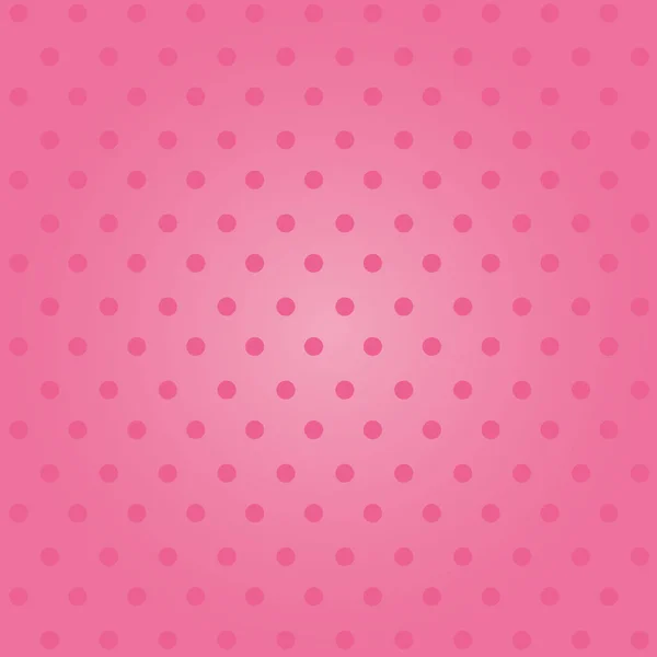 Бесшовный Розовый Горошек Фон Девчачья Концепция — стоковый вектор