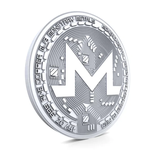 Monero beyaz arka plan üzerinde izole 3d