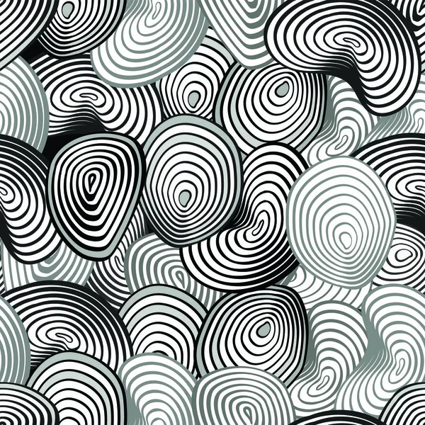Czarno Biały Wzór Abstrakcja Waves Mogą Być Używane Dla Tapety — Wektor stockowy