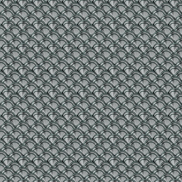 抽象的な Fishscales の白と黒のパターン デスクトップの壁紙やポスター パターンの塗りつぶし 表面のテクスチャ Web ページの背景や繊維に使用できます — ストックベクタ