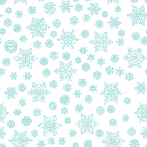 Schneeflocken Nahtlose Muster Für Weihnachtsdekoration Karten Stoff Oder Geschenkverpackung Vektor — Stockvektor