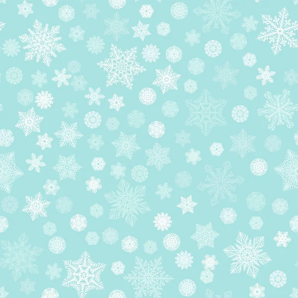 Patrón Sin Costuras Copos Nieve Para Decoración Navidad Tarjetas Tela — Vector de stock