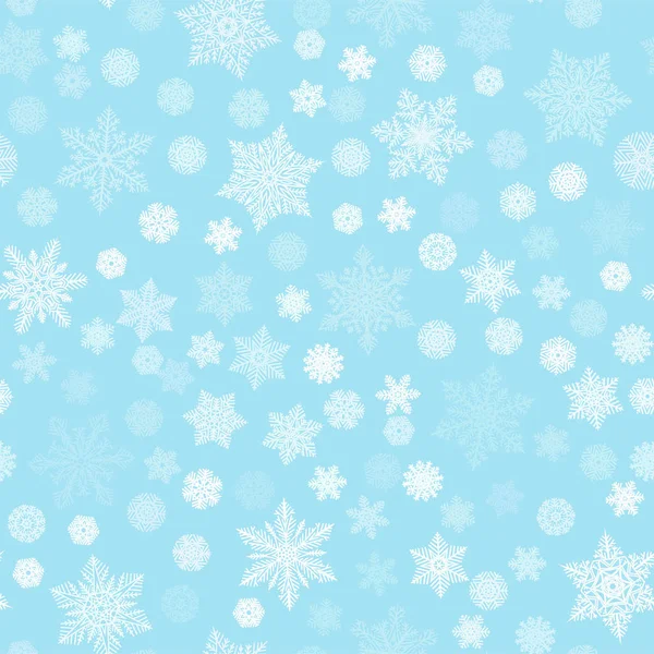Patrón Sin Costuras Copos Nieve Para Decoración Navidad Tarjetas Tela — Archivo Imágenes Vectoriales