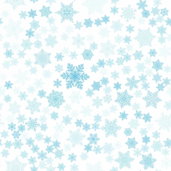 Motif Sans Couture Flocon Neige Pour Décoration Noël Cartes Tissu — Image vectorielle