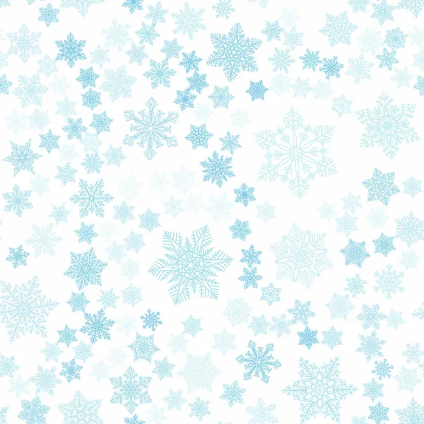 Patrón Sin Costuras Copos Nieve Para Decoración Navidad Tarjetas Tela — Vector de stock