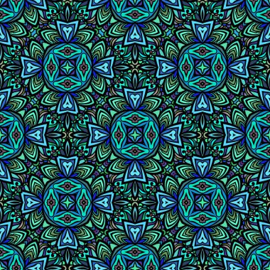 Fas tarzı Mozaik çini seamless modeli. İslam geleneksel süs. Geometrik arka plan. Vektör çizim