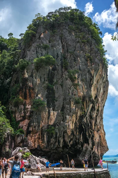 James Bond Island Auch Nagelinsel Genannt Ist Eine Kleine Kalksteinklippe — Stockfoto