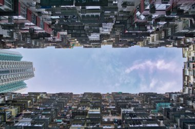 Yik Cheong Building-Hong Kong, aynı zamanda beş inanılmaz yoğun ve yığılmış Konut kompleksler onun konglomerasyonu için Monster Building olarak bilinen, Yik Cheong Binası.