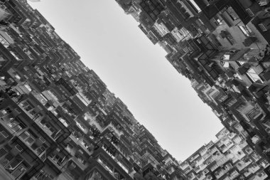 Yik Cheong Building-Hong Kong, aynı zamanda beş inanılmaz yoğun ve yığılmış Konut kompleksler onun konglomerasyonu için Monster Building olarak bilinen, Yik Cheong Binası.