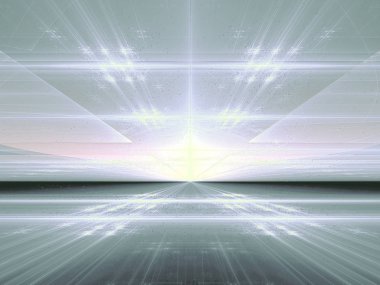 Beyaz arka plan - soyut dijital görüntü oluşturulan