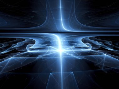 Perspektif arka plan - soyut dijital görüntü oluşturulan