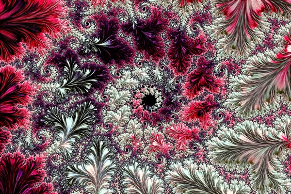 Süslü fraktal arka plan - soyut dijital görüntü oluşturulan