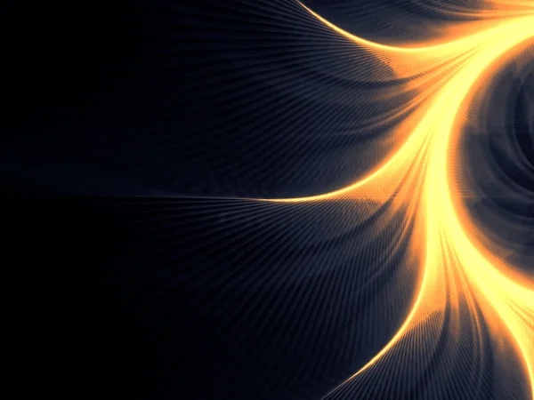 Волновой фрактальный фон - абстрактное цифровое изображение — стоковое фото