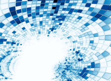 Soyut tünel - dijital olarak oluşturulan görüntü