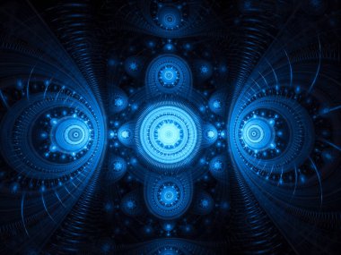 Soyut lüks desen - dijital olarak oluşturulan görüntü Fraktal