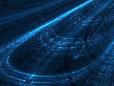 Soyut teknik çapraz tünel - dijital olarak oluşturulan görüntü