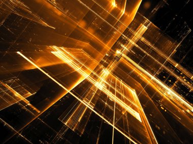 Teknoloji fraktal arka plan - dijital olarak oluşturulan ıma