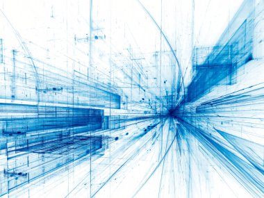 Beyaz ve mavi teknoloji arka plan bakış açısı - digitall ile