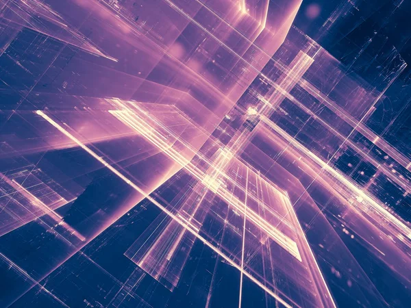 Teknoloji fraktal arka plan - dijital olarak oluşturulan ıma