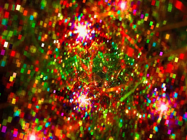Абстрактный Колоритный Фон Боке Зеленое Красное Рождество Новый Год Размыли — стоковое фото