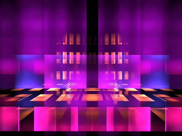 Fondo púrpura brillante de neón - imagen abstracta generada digitalmente — Foto de Stock