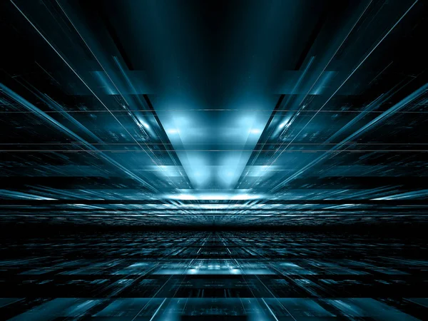 Soyut teknoloji tarzı perspektif arka plan - dijital olarak oluşturulan görüntü