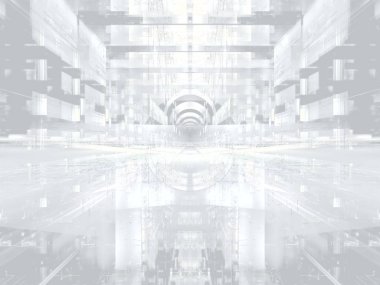 Sanal gerçeklik arka plan - soyut dijital oluşturulan görüntü