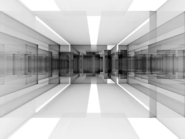 Portal abstrato ou data center - imagem gerada digitalmente — Fotografia de Stock