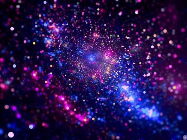 Soyut esrarengiz ya da bilim kurgu arkaplanı - dijital olarak oluşturulmuş görüntü