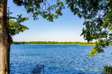 Nehirde harap olmuş ahşap iskele.