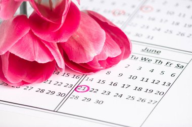 Uluslararası Yoga Günü - 21 Haziran. Takvimde işaretli tarih