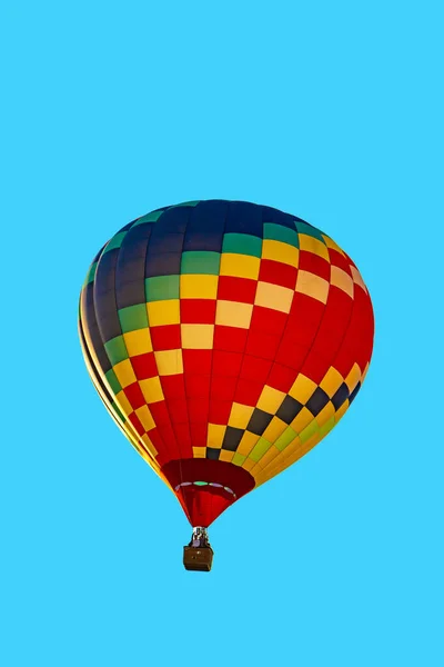 Montgolfières Colorées Dans Ciel Bleu — Photo