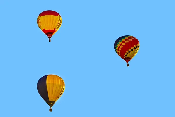 Colored Hot Air Balloons Blue Sky — Stock Photo, Image