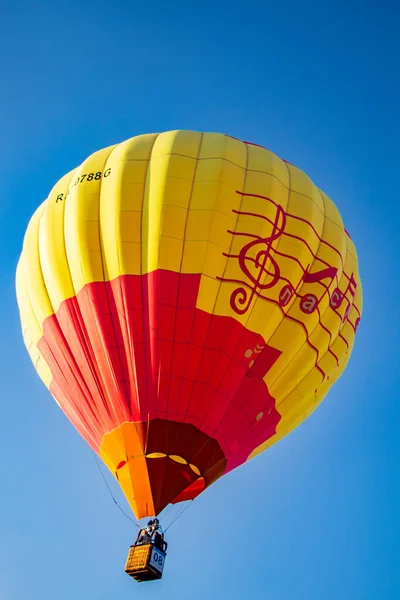 Tver Rusya Eylül 2019 Balon Festivali Gökyüzünde Çok Renkli Sıcak — Stok fotoğraf