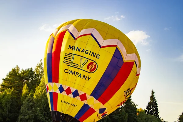 Tver Rússia Setembro 2019 Festival Balonismo Balões Quente Multicoloridos Céu — Fotografia de Stock