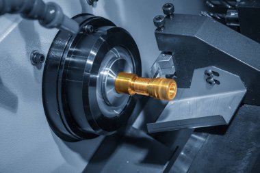 Cnc Torna veya dönüm makine sırt pirinç şaft yapma. Merhaba-teknoloji üretim süreci.