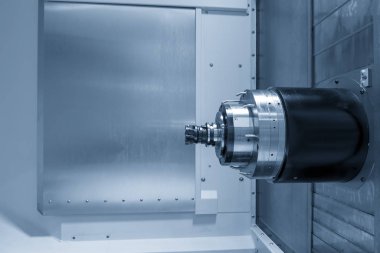 Dizin-güçlü RADIUS frezeler aracı ile yatay Cnc freze makinesi. Merhaba-teknoloji üretim süreci.