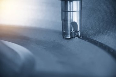 Yüz-değirmen aracıyla kalıp bölümü kesim Cnc freze tezgahı. Merhaba-teknoloji üretim süreci.