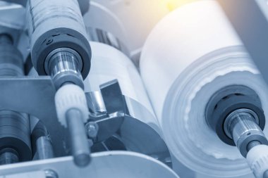 Plastik torba içinde makine için ham maddeler.