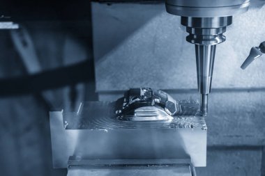 Katı topu son değirmen aracı ile kalıp bölümü kesim Cnc freze tezgahı. Merhaba-teknoloji üretim süreci.