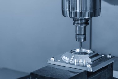 Katı topu son değirmen aracı ile kalıp bölümü kesim Cnc freze tezgahı. Merhaba-teknoloji üretim süreci.
