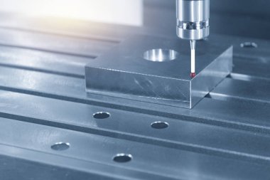 Dokunaklı sonda takmak Cnc makine üzerinde .