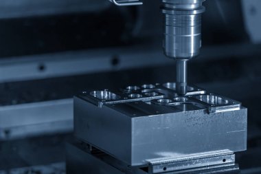 Cnc frezeleme makinesi kalıp parçaları kesme .