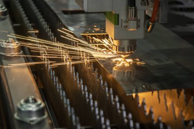 Sac kesme fiber Lazer Kesim Makinası .