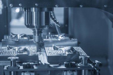 Cnc frezeleme makinesi kaba kalıp parçası kesme .