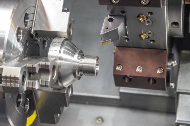 İplik kesme Cnc Torna Makinesi .
