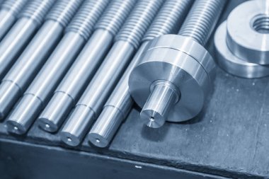 Kurşun bilyalı vidanın yedek parçaları .