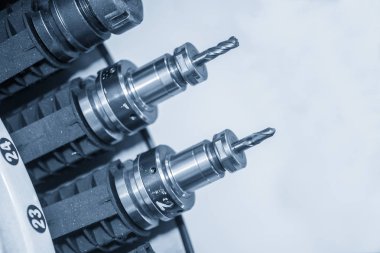 Cnc frezeleme takım tezgahları dergisinin yakın çekim .